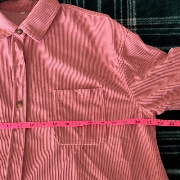Women’s Mauve Corduroy Shirt Size  XL NWOT - Picture 6 of 9
